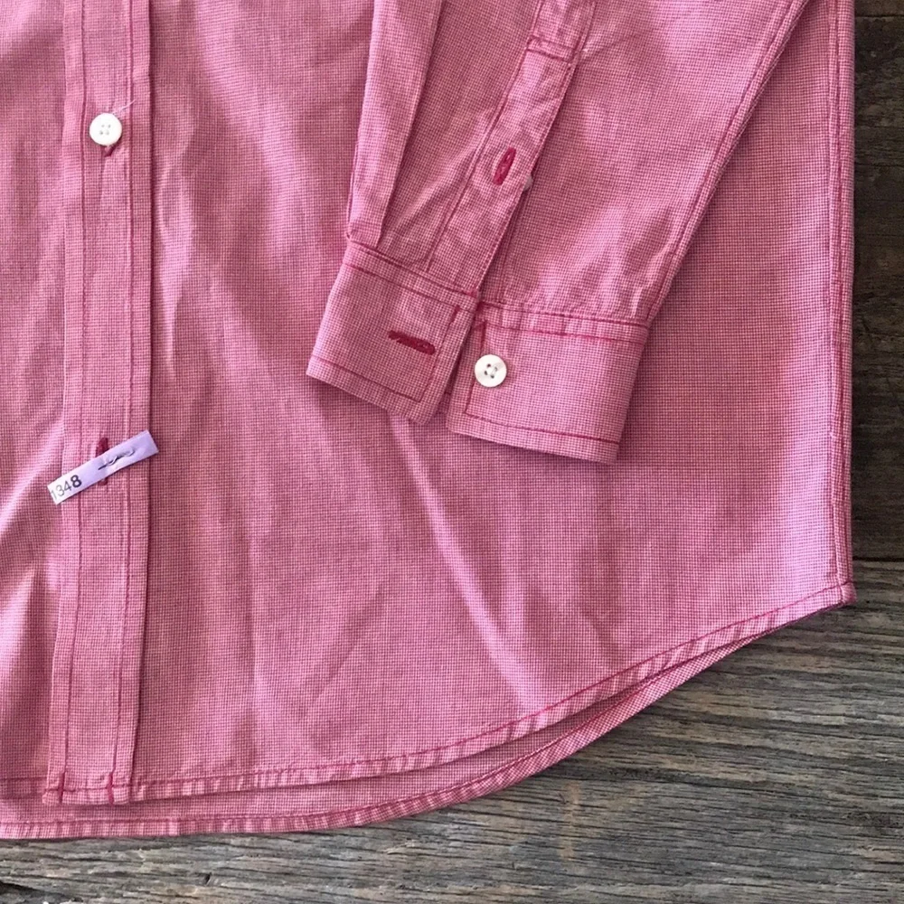 Gap Kids Mini-Check Oxford Button Down Shirt XXL - Picture 5 of 9